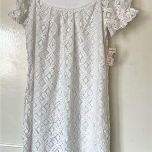 White Eyelet Dress